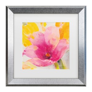 Trademark Fine Art - Albena Hristova Bright Tulips IV Matted Framed Art - 1 of 4