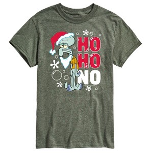 Men's - SpongeBob SquarePants - Ho Ho No Squidward Christmas Short Sleeve Graphic T-Shirt - 1 of 4