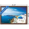 Trends International Santorini Island Framed Wall Poster Prints - 3 of 4