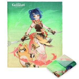 Genshin Impact Character 010 Xiangling Silk Touch Throw Blanket 50 x 70 inches - 1 of 2