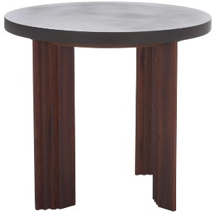 Basilio Accent Table - ACC3000B - Charcoal/Espresso - Safavieh - 1 of 4