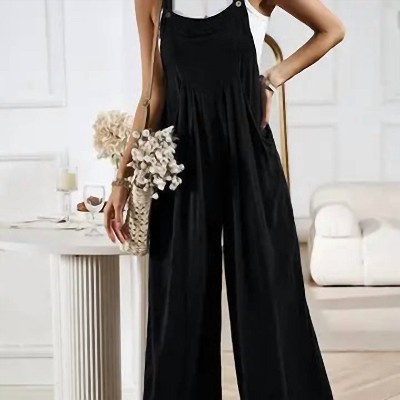 Women's Broad Leg Jumpsuit - HIDDEN