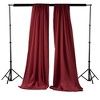 Slickblue Pack of 2 Polyester Backdrop Drapes – 96"H x 58"W, Rod Pocket, Semi Sheer, Serged Edges, 41 Colors Options - 2 of 3