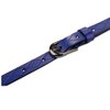 INSPIRE CHIC Women Exotic Embossed Diamond Pattern Single Pin Buckle Slender Waist Belt - 3 of 4