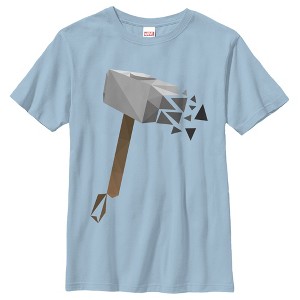 Boy's Marvel Geometric Thor Hammer T-Shirt - 1 of 3