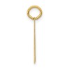 Black Bow Jewelry 14k Yellow Gold, Athletic Collection, Small Polished Number 39 Pendant - 2 of 4