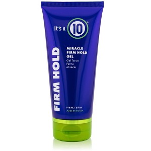 It's a 10 Ten MIRACLE FIRM HOLD GEL (5 oz) Extra Strong Hair Gel, Alcohol-Free - 1 of 2