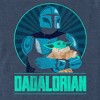 Men's Star Wars: The Mandalorian Father's Day Grogu and Din Portrait T-Shirt - 2 of 4