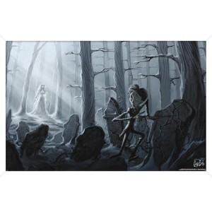 Trends International Tim Burton's The Corpse Bride - Victor In The Woods Framed Wall Poster Prints - 1 of 4