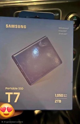 その他 SAMSUNG Portable SSD T7 1TB Portable SSD T7 1 TB USB 3.2 Gen 2 (Gray)