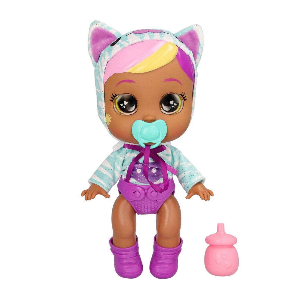 Cry Babies Day Care Blake 12" Baby Doll w/ Light Up Eyes and Cat Themed Outfit