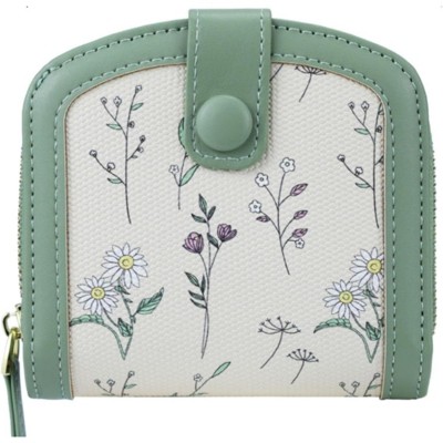 FATMOON Cute Wallet for Women & Girls – Stylish Leather Credit Card Holder with Floral Design, Compact & Easy to Use for Travel, Daily Use