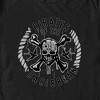 Men's Pirates of the Caribbean: Curse of the Black Pearl Black and White Rope Skull Logo T-Shirt - 2 of 4