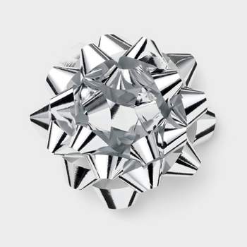 Jumbo Glitter Bow Silver - Spritz™