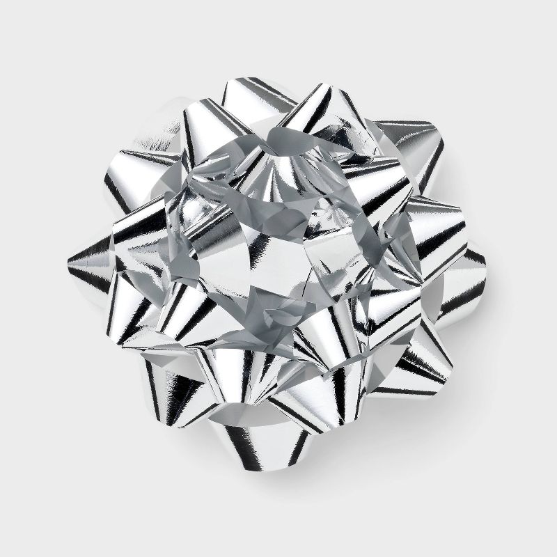 Jumbo Glitter Bow Silver - Spritz&#8482;, 1 of 4
