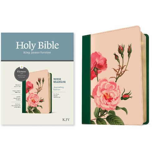 Kjv Wide Margin Bible, Filament-enabled Edition (leatherlike, Pink Rose  Garden, Red Letter) - (leather Bound) : Target