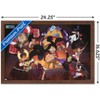 Trends International One Piece: Wano Country - Group Attack Framed Wall Poster Prints - 3 of 4