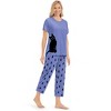 Collections Etc Peeking Kitten Capri Pj Set - 4 of 4