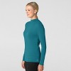 Wink Layers Women’s Long Sleeve Mock Neck Silky Tee - 3 of 4
