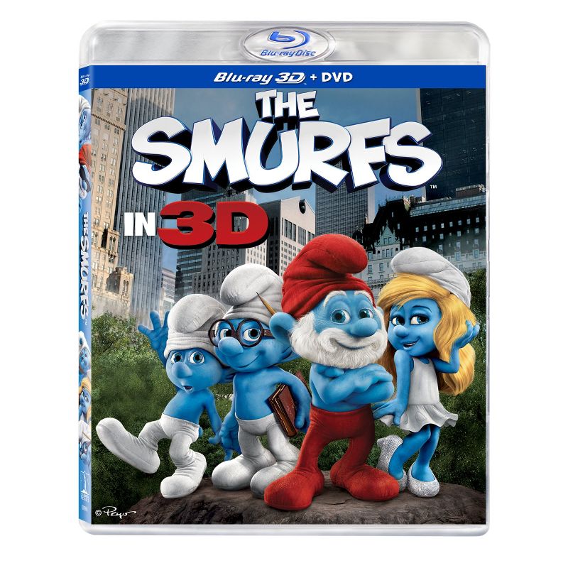 The Smurfs in 3D (3D + 2D) (Blu-ray + DVD + Digital), 1 of 2