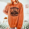 Simply Sage Market Pumpkin Spice Season Truck Distressed Lightweight Garment Dyed Sweatshirt - 2XL - Yam - 3 of 4