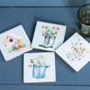 Transpac MDF Cottage Birdhouse Coasters in Box S/ Home Decorations Spring - 2 of 2