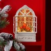 LED Snow Globe with Cardinals – 9"H Holiday Tabletop Decoration for Indoor Use By Melrose - 2 of 3