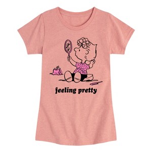 Girls' - Peanuts - Sally Brown Feeling Pretty Fitted Short Sleeve Graphic T-Shirt - 1 of 4