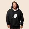 Dalix Giant Ghost Embroidered Hoodie Soft Fleece Hood Sweatshirt Mens - 3 of 4