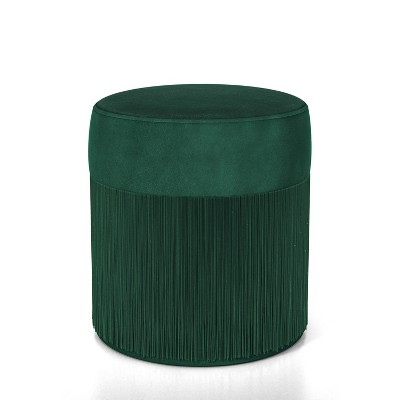 Poway Ribbed Flannel Ottoman Green - miBasics
