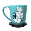 Just Funky Dragon Ball Super Goku 14oz Ceramic Coffee Mug and Coaster Set - 2 of 4
