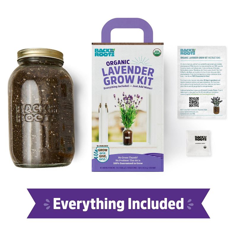 Back to the Roots Organic Lavender Grow Kit, 5 of 14
