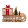 Kurt Adler 8.3 Inch Battery Operated 6-light LED Santa Sleigh With Advent Calendar - 3 of 4