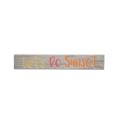 Beachcombers Let's Do Sunset Sign