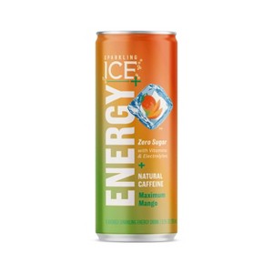 Sparkling Ice +Energy Maximum Mango Energy Drink - 12 fl oz Can - 1 of 4