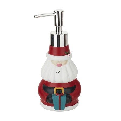 Festive Christmas Santa Snowman Holiday Shower Curtain Set