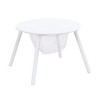 Whisen Kids Table and Chair Set, High-Quality Wood, Hidden Storage Mesh Bag, Multi-Functional for Indoor/Outdoor Use - White - 3 of 4