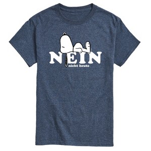 Men's - Peanuts - Snoopy Nope Not Today German Short Sleeve Graphic T-Shirt - 1 of 4