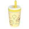 Zak Designs 12oz Winnie The Pooh Stainless Steel Vacuum Kelso Tumbler Yellow - 3 of 4