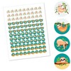 Big Dot of Happiness Let's Hang - Sloth - Baby Shower or Birthday Party Round Candy Sticker Favors - Labels Fits Chocolate Candy (1 sheet of 108) - 2 of 4