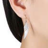 Angel Wing Hook Earrings Womens Silver Plated Ginger Lyne Collection - 4 of 4