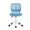ELJGET Ergonomic Desk Chair for Teens, Height Adjustable Office Chair with Lumbar Support, Armless Computer Task Chair for Small Spaces - 3 of 4