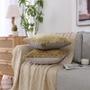 Kate Aurora 1 Piece Nolita Argyle Raised Chenille Ultra Plush & Fluffy 18"x 18" Filled Accent Throw Pillow With Removable Zipper Shell/Cover - 3 of 4