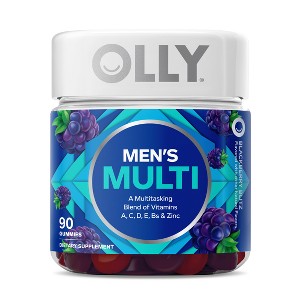 OLLY Men's Multivitamin Gummy - Blackberry Blitz - 1 of 4