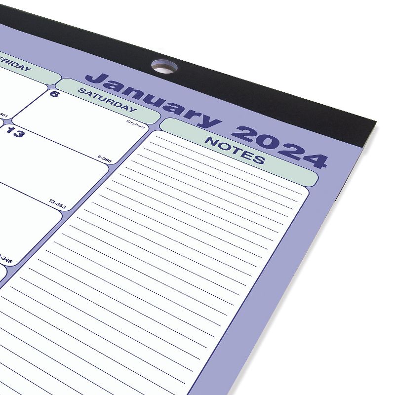 2024 Brownline 17.75" x 10.88" Monthly Desk Pad Calendar Blue/White (C181700), 2 of 6