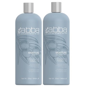 Abba Pure Moisture Shampoo & Pure Moisture Conditioner (32 oz XXL LITER) | Paraben Free | Gluten Free - DUO SET Kit - 1 of 4