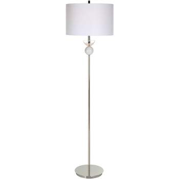 Boulevard Floor Lamp Silver/white - Adesso : Target