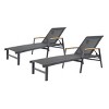 2-Piece Outdoor Mesh Chaise Lounge Chairs, Adjustable Large Chaise Lounges for Patio, Poolside or Garden Relaxation and Sunbathing-Maison Boucle - 4 of 4