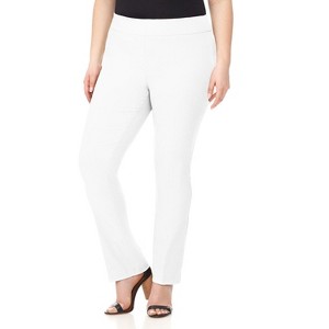 Rekucci Curvy Woman  Straight Leg Pull-On Pants with Tummy Control - 1 of 3