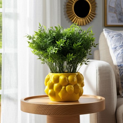 Cheerful Planter Pot Perfect for Indoor or Outdoor Herbs, Ferns, or Succulents - Modern Pot for Indoor - Great for Garden and Patio Decor